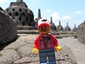 Borobudur - Boris wou ook op de foto
