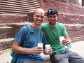 Kathmandu - Lassi drinken met Michiel - Een van de