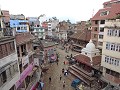 Kathmandu - Vanop een dakterras van een cafe