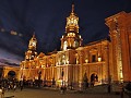 Arequipa - De kathedraal bij nacht