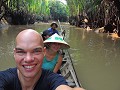 Mekong Delta - Boottour - Varen op de kleine kanal