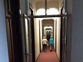Gang op 1° verdiep waar zich onze kamers bevonden