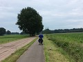 Kort ad Belgisch-Nederlandse grens. Vlakker fietse