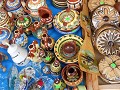 Typical ceramic souveniers in the little stands in