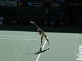 Lange, luid kreunende Sharapova in actie
