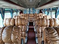 Comfortabele zetels in de bus richting Kathmandu (