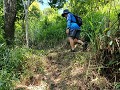 Zeer steil wandelpad