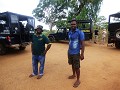 Dimuthu en Anushka, onze drivers/gidsen in Yala