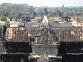 Het zicht vanuit de hoogste torens van Angkor Wat