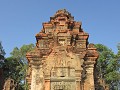 Preah Ko, waar de rode bakstenen mooi afsteken in 