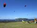 Kitesurfers nabij Mahina