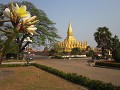 De That Luang, het belangrijkste religieuze gebouw