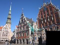 Riga: Raadhuisplein met het Huis van de Zwarthoofd