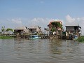Paalwoningen op Tonle Sap