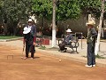 Croquet-spelers in een parkje