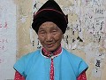 Mongoolse vrouwen dragen vaak nog een typisch hoed
