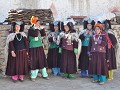 traditionele LADAKHI-vrouwen in PIBITING