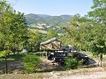 weer een prachtige campsite in Umbrie met uitzicht