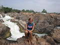 Een waterval op de Mekong
