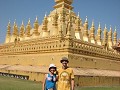 Het gouden symbool van Laos: Wat Luang (en wij nat