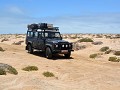 ergens onderweg in het grote droge lege Namibië