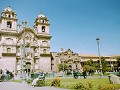 Het gezellige Plaza de Armas in CUZCO
