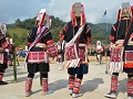 dansvoorstelling van de Akha tijdens het festival 