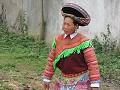 Flower-Hmong met lampekap-hoed maar zonder de kraa
