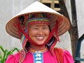 De Aziatische vriendelijkheid (Thai-vrouw)