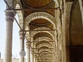 Inside of the corridor in the mosque