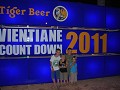 Wij telden in Vientiane mee af naar het jaar 2011