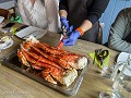 Zw-Fi-No26-04 -46-Bugoynes, King crab maaltijd
