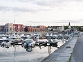 No-Zw-La25-06 -50-Hudiksvall, en de jachthaven