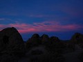 Zonsondergang op de Kausay Wasi begraafplaats 
