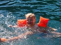 snorkelen is nog net iets te moeilijk voor Illy, m