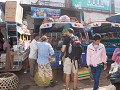 morning market in pakse, onze lokale bus naar Cham