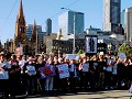 Melbourne, betoging tegen asielbeleid