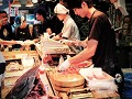 Rauwe tonijn fileren tot sashimi