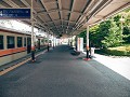 Onze trein in het station van Nikko