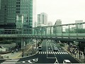 Een beeld van Tokio vanop de trein
