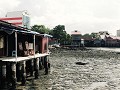 Georgetown, Chew Jetty, terras aan de waterkant