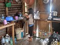 Iban longhouse, Sarawak, Borneo, keuken