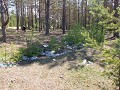 Afval tot diep in het bos