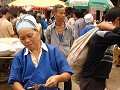 China provincie Guizhou: op de wekelijkse markt in