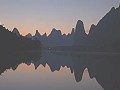 China, provincie GUangxi, Yangshou: Zonsopgang