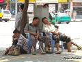 China-Sichuan, Chengdu: Op de middag zoeken werkli