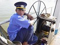 Stuurman van de Vietnamese boot 