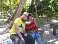 Phil with aunty Fanny, who ran the resort with her