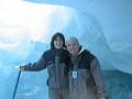 Us in an ice-cave, check out the trendy threads