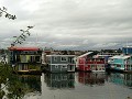 Drijvende huisjes in Fishermans wharf 